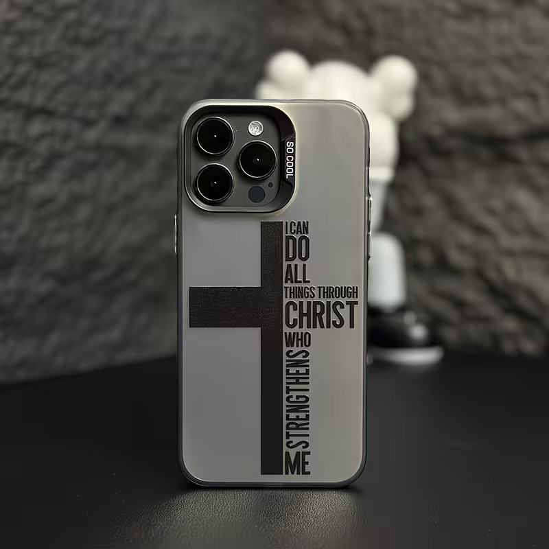 Phone Accessories To Sell - Anti-vingerafdruk Cross Bible telefoonhoesje voor iPhone