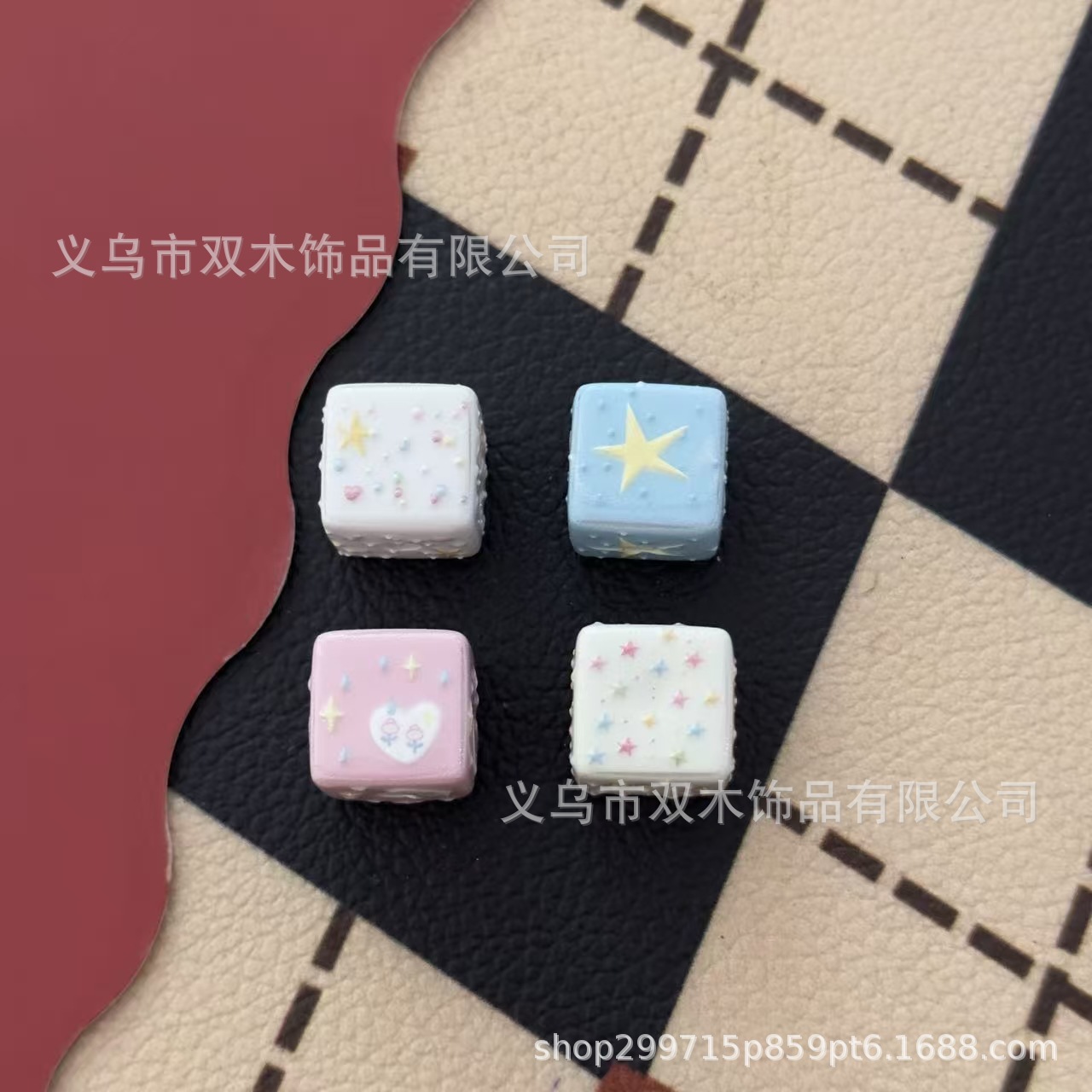Phone Accessories Chain - 10 stuks 14mm bedrukte reliëf regenboogkleurige