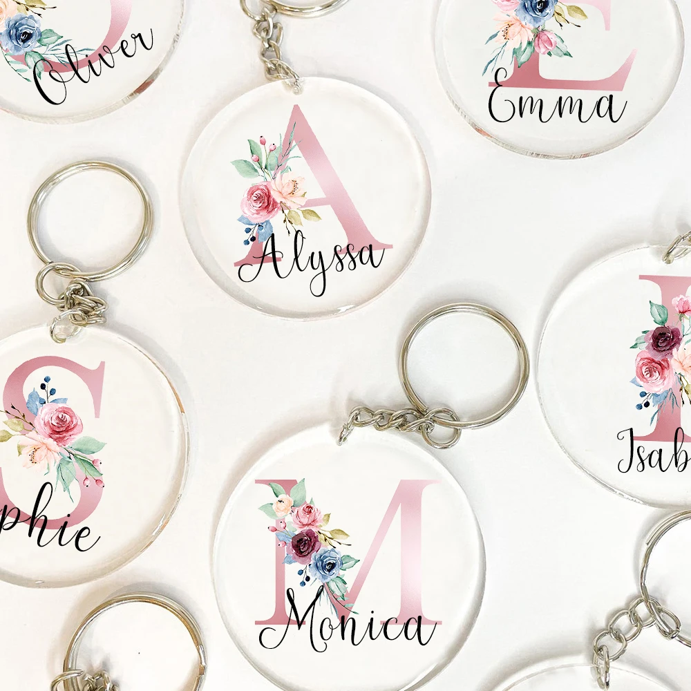 Phone Accessories And Names - Gepersonaliseerde Initiaal Met Naam Sleutelhanger Hanger