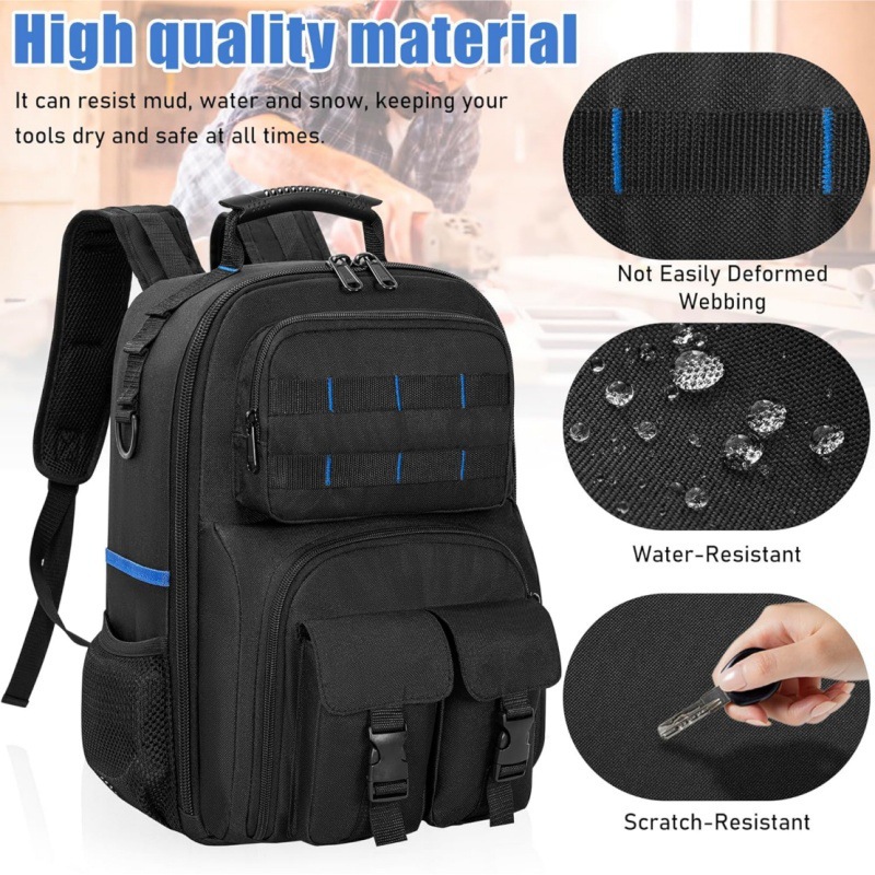 Phone Zone Accessories & Repair Lake Charles La - Slijtvaste Oxford-doek gereedschapsrugzak, hardware-accessoires, gecombineerde opbergruimte,
