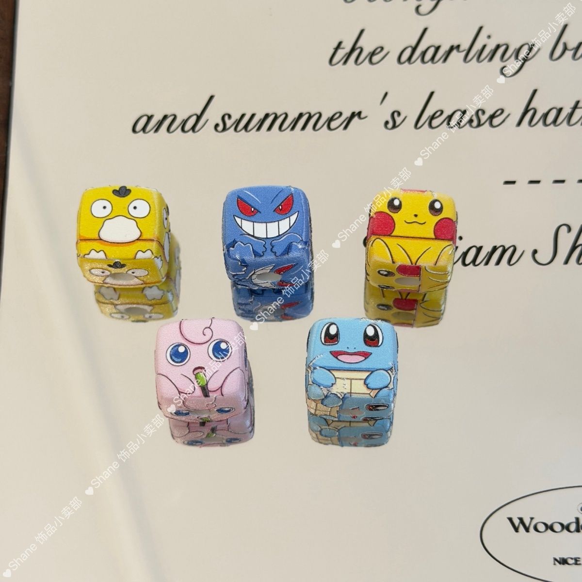 Phone Accessories Chain - 10 stuks Pikachu doorlopende kralenketting 14MM