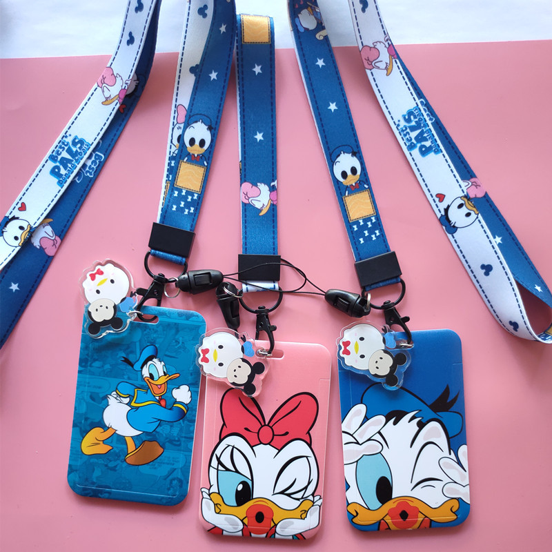 Neck Hanging Phone Holder - Nieuwe Donald Duck Cartoon Lanyard Kaarthouder