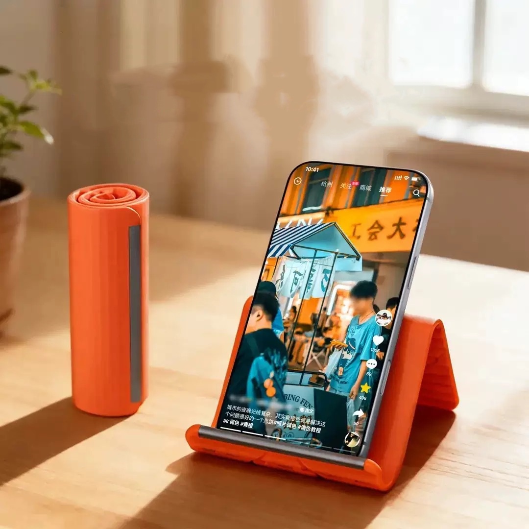 Phone Accessories Items - Luie draagbare telefoonstandaard Siliconen desktop-tabletlaptophouder Creatieve