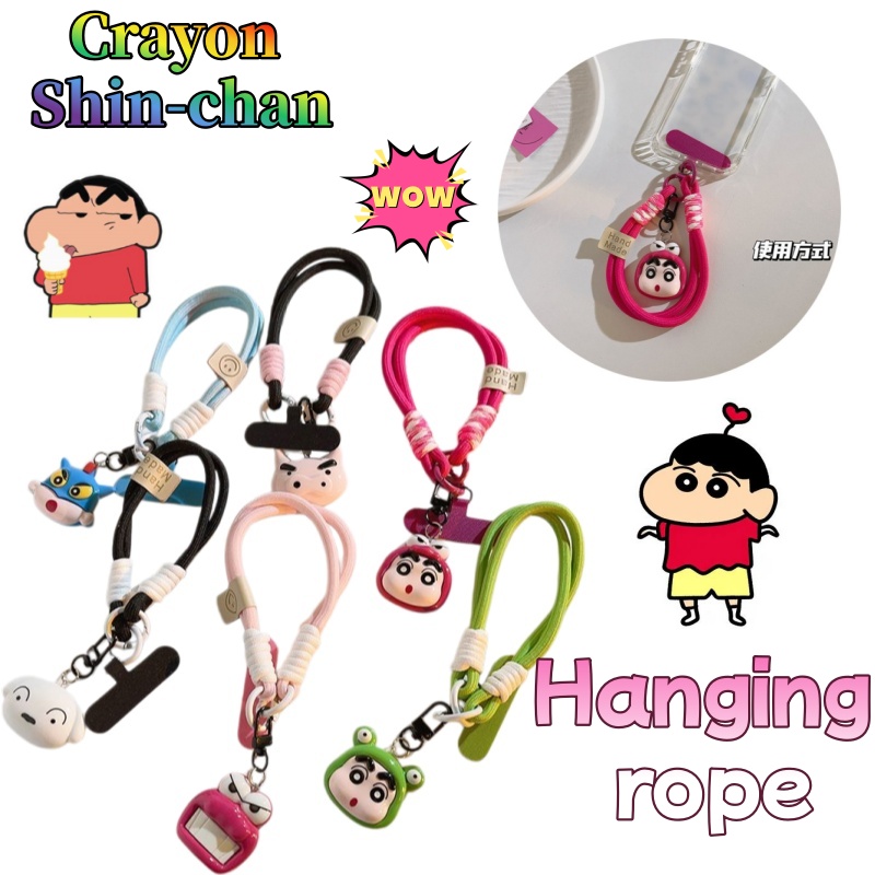 Phone Accessories Chain - Crayon Shin-chan Shiro Krokodil Pluche Pop