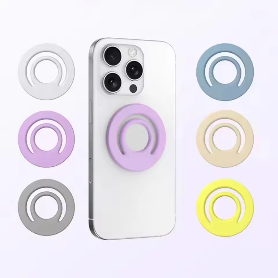 Phone Accessories Useful - Magnetische Siliconen Stand Vinger Ring Auto