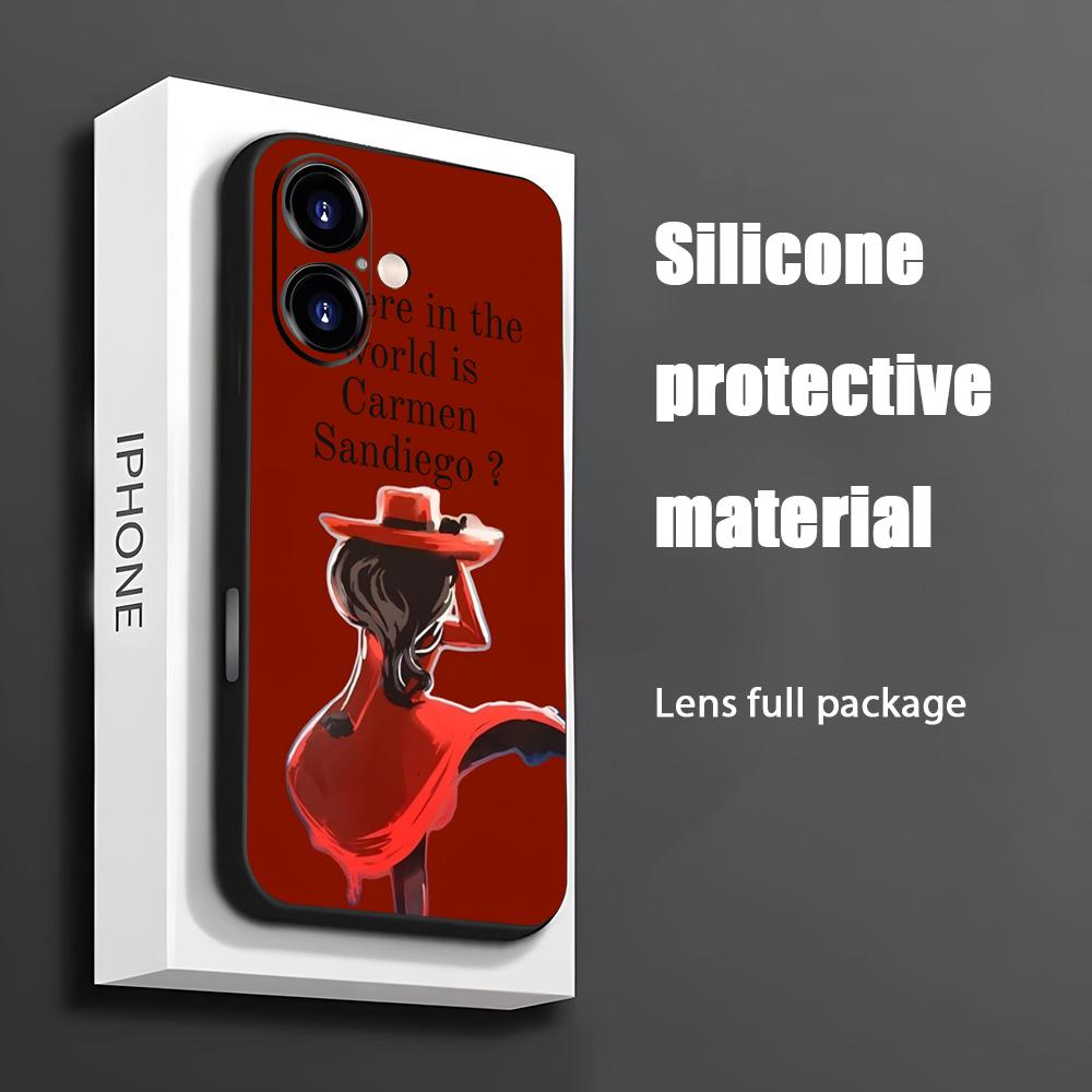Phone Accessories To Sell - Hot Carmen Sandiego Cartoon Telefoon Case