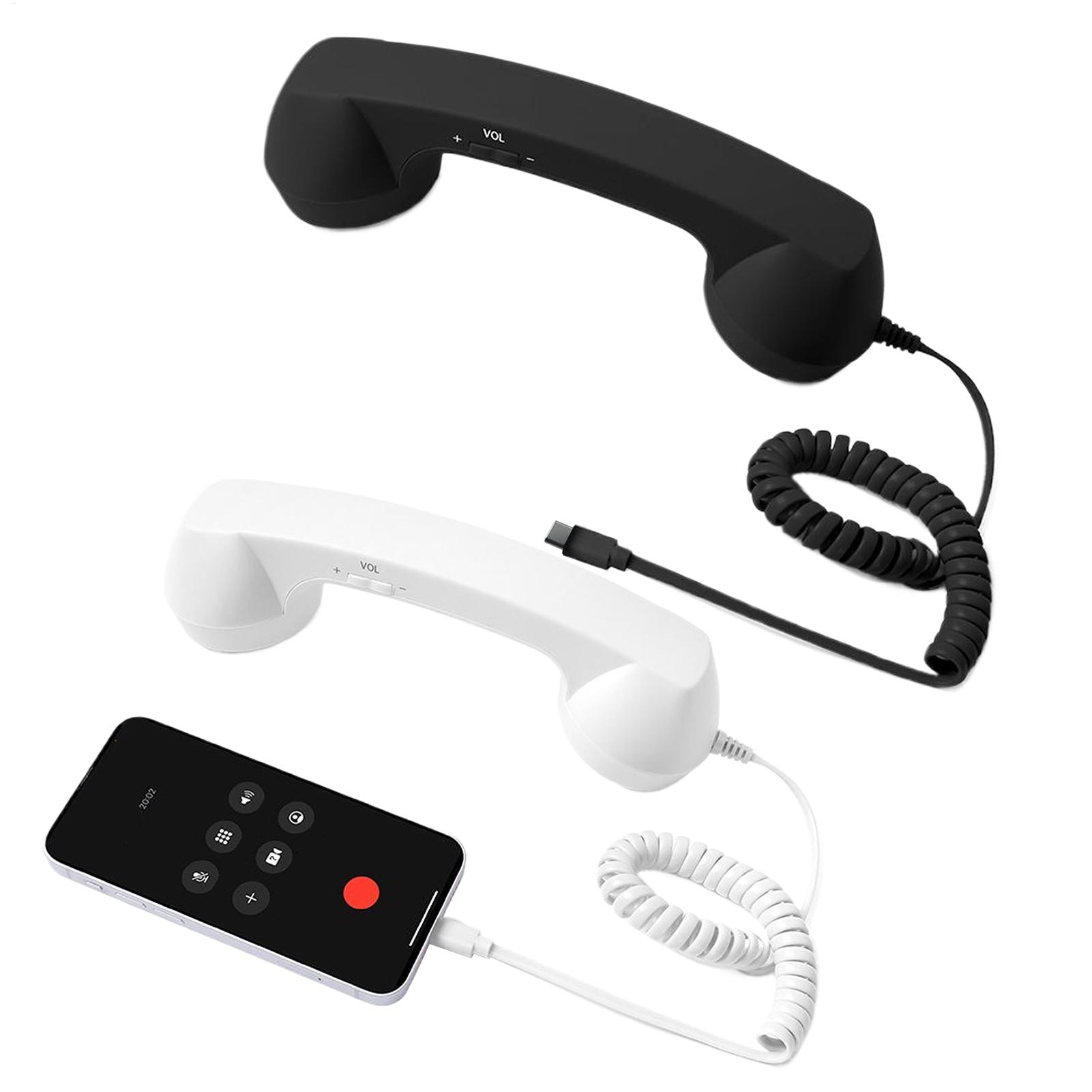 Retro Handset Phone - Retro telefoonhoorn Type-C Retro Klassiek Comfortabel