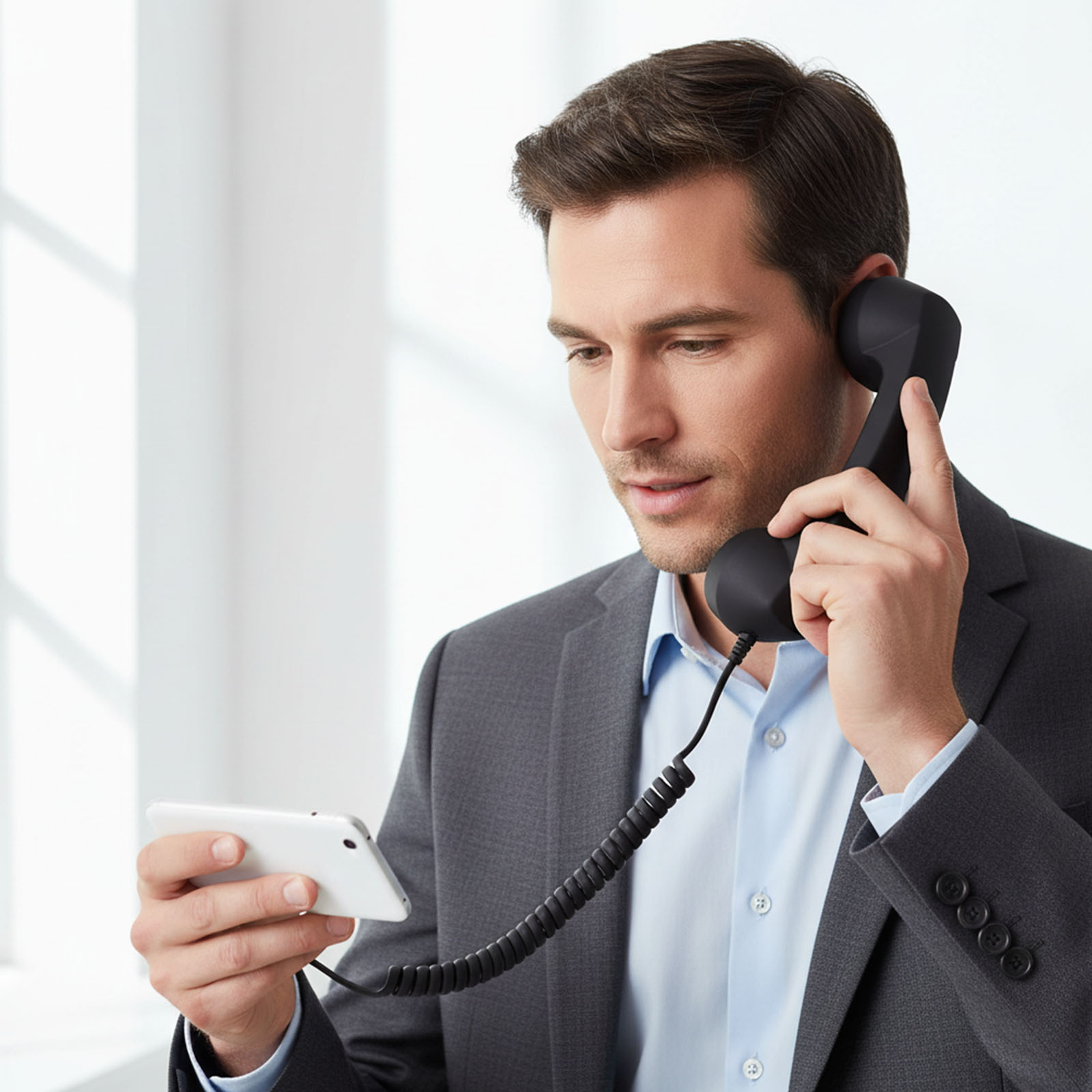Retro Handset Phone - Retro telefoonhandset Ergonomie Telefoon Bedrade handsets