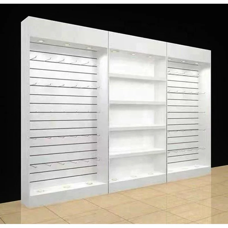 Phone Accessories Store - Houten Slatwall mobiele telefoon accessoires kast