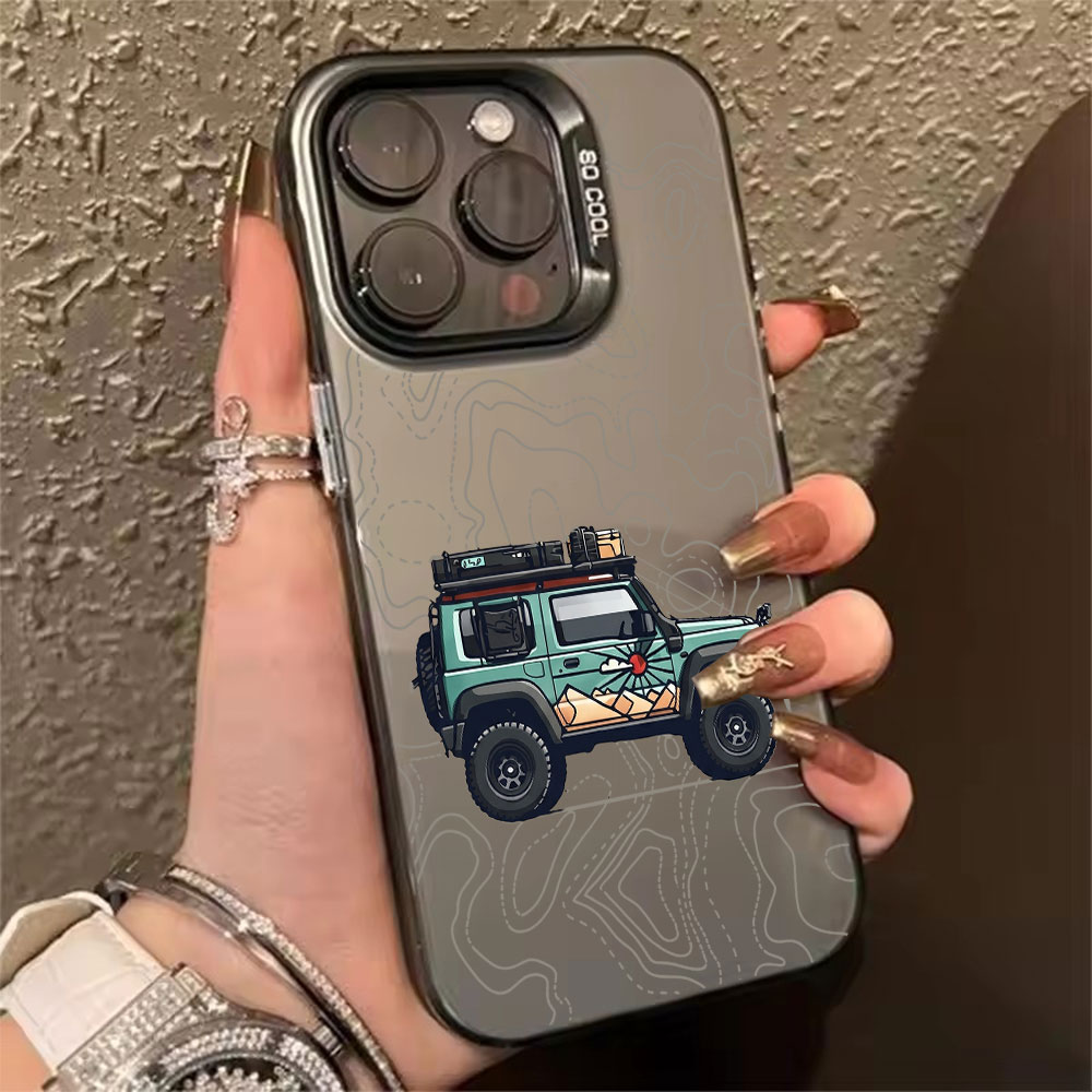 Phone Accessories To Sell - Simpele autopatroon telefoonhoesje voor iPhone 17