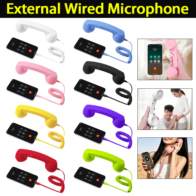 Retro Handset Phone - 3,5 mm / Type-C Retro mobiele