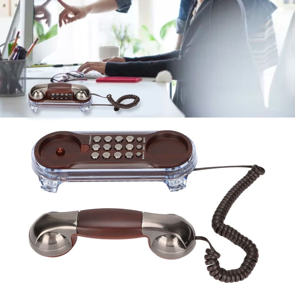 Retro Handset Phone - NIEUW Wandgemonteerde bedrade telefoon Retro vaste