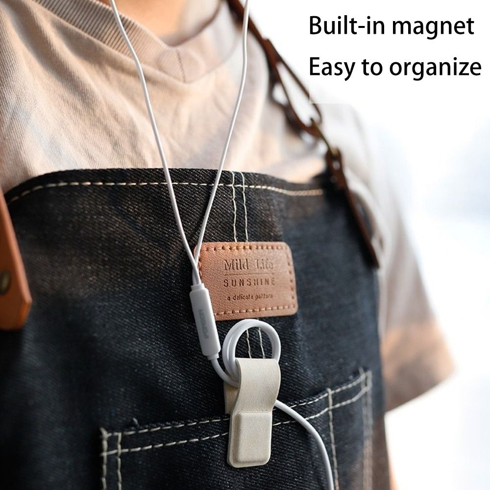Nieuwe leren oordopjes kabelcl - Cable Organizer Magnetic recensie en prijs