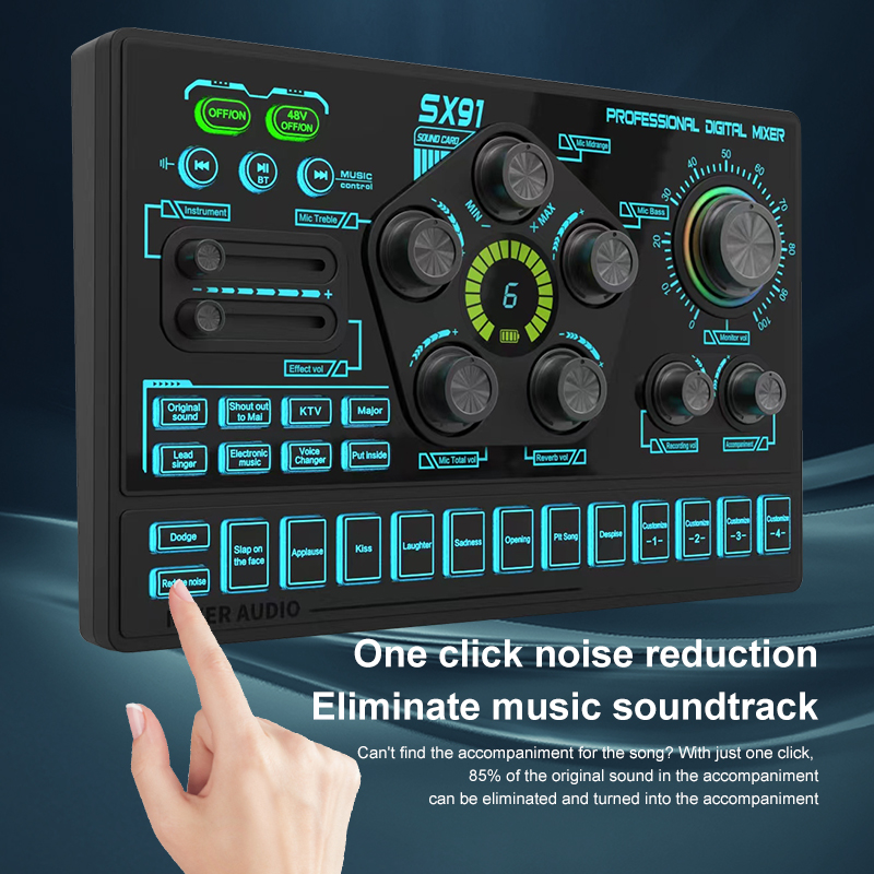 SX91 48V audiomixer met stemwi - Gaming Controller Phone recensie en prijs