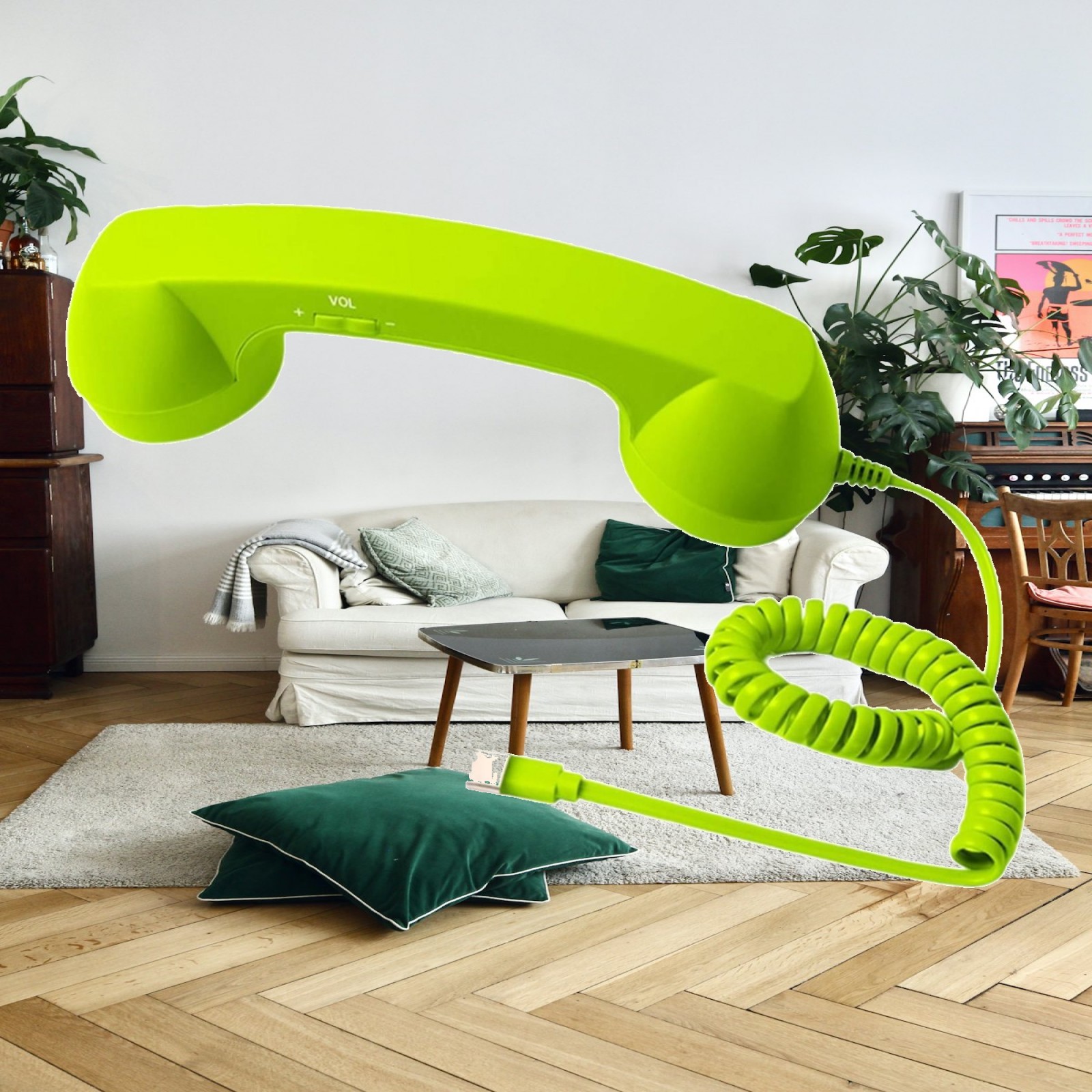 Retro telefoonhoorn van plasti - Retro Handset Phone recensie en prijs