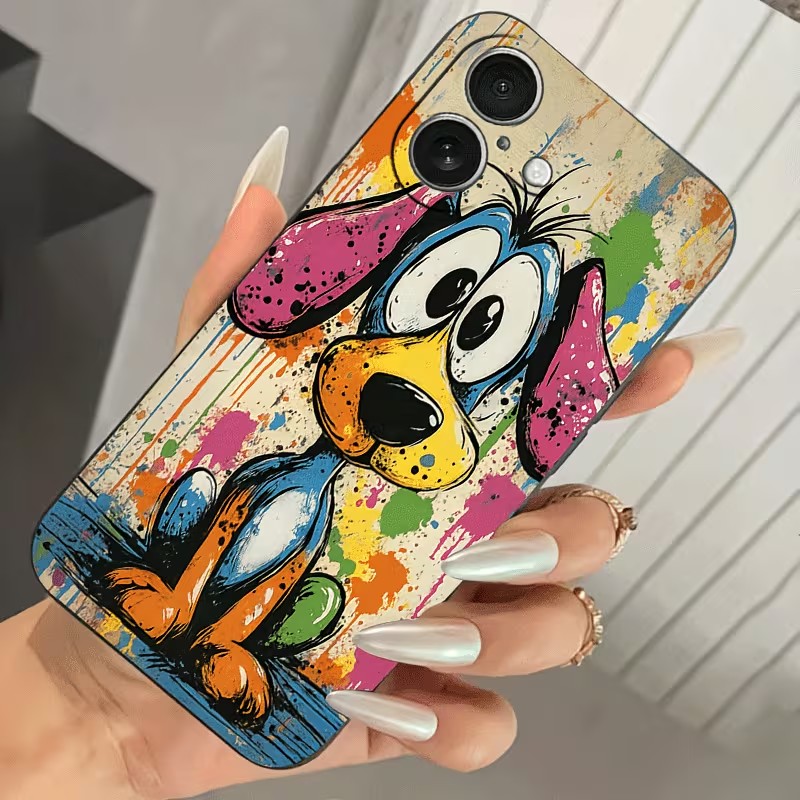 Graffiti gekleurde puppy TPU t - Phone Accessories To Sell recensie en prijs
