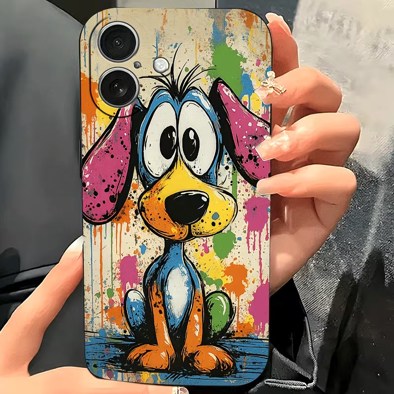 Graffiti gekleurde puppy TPU t - Phone Accessories To Sell recensie en prijs