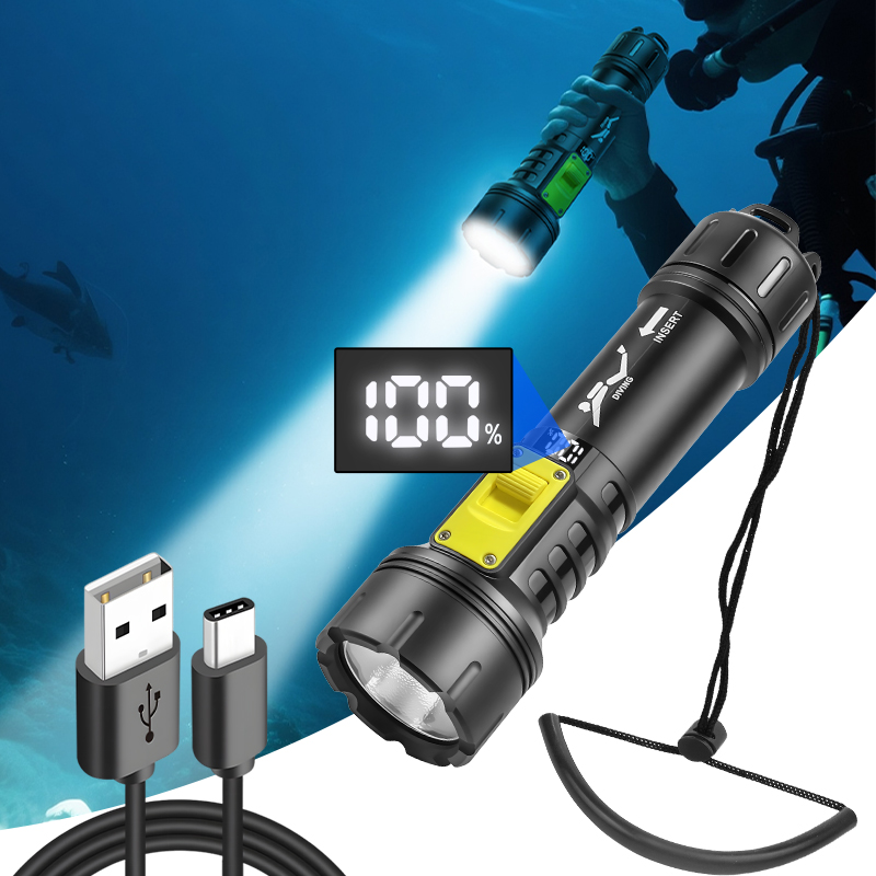 Nieuwe XHP70 Duikzaklamp IPX8  - Led Flash Case recensie en prijs