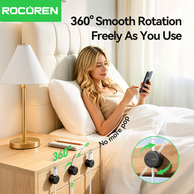 Rocoren draaibare magnetische  - Cable Organizer Magnetic recensie en prijs