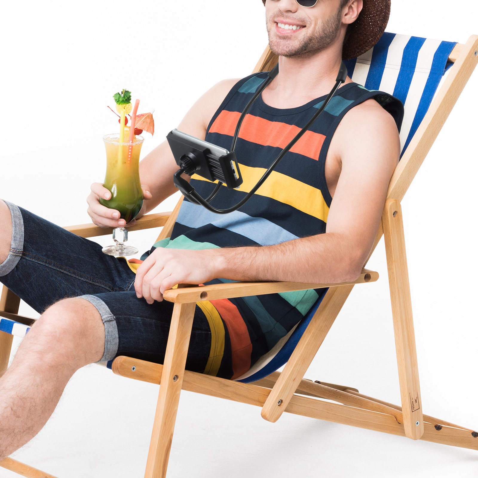 Zwarte hangende nektelefoonhou - Neck Hanging Phone Holder recensie en prijs