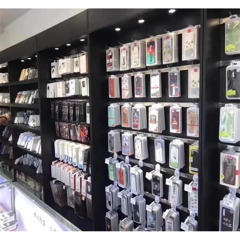 Houten Slatwall mobiele telefo - Phone Accessories Store recensie en prijs