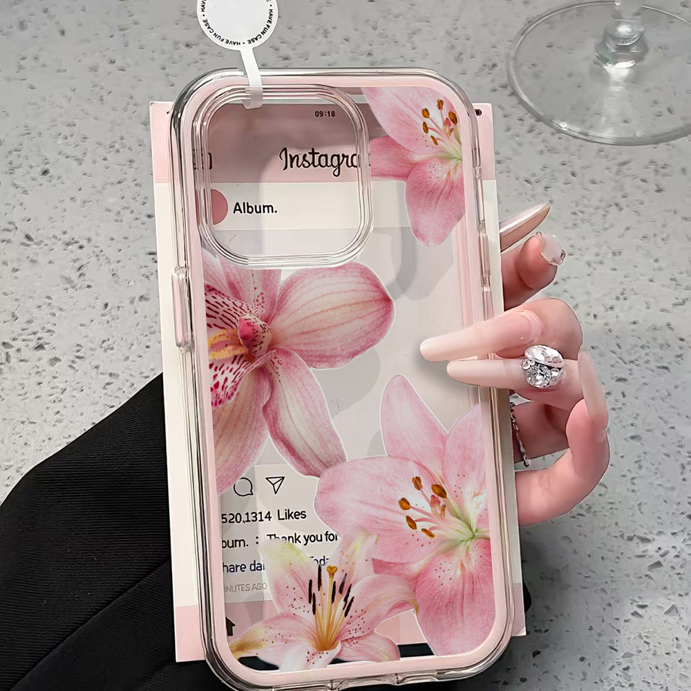 Roze Lelie Bloem Transparante  - Phone Accessories To Sell recensie en prijs