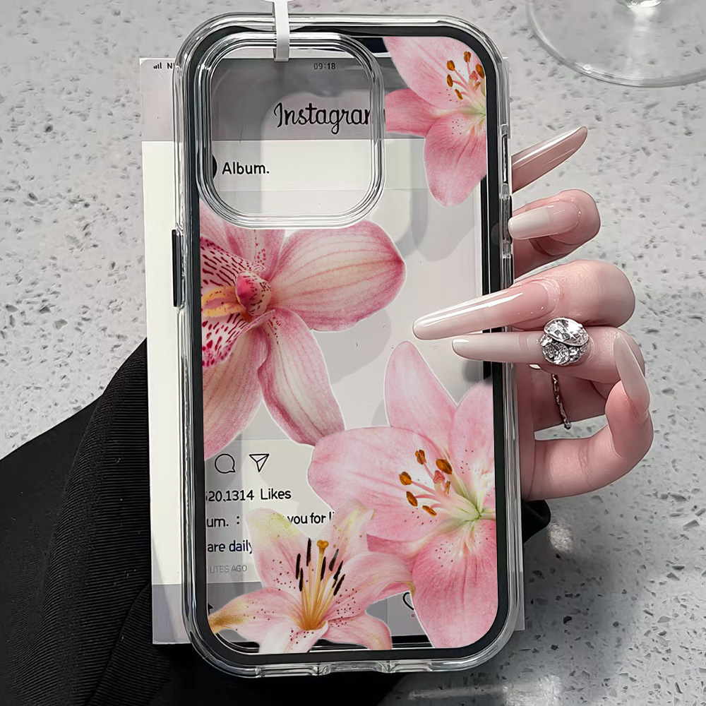 Roze Lelie Bloem Transparante  - Phone Accessories To Sell recensie en prijs