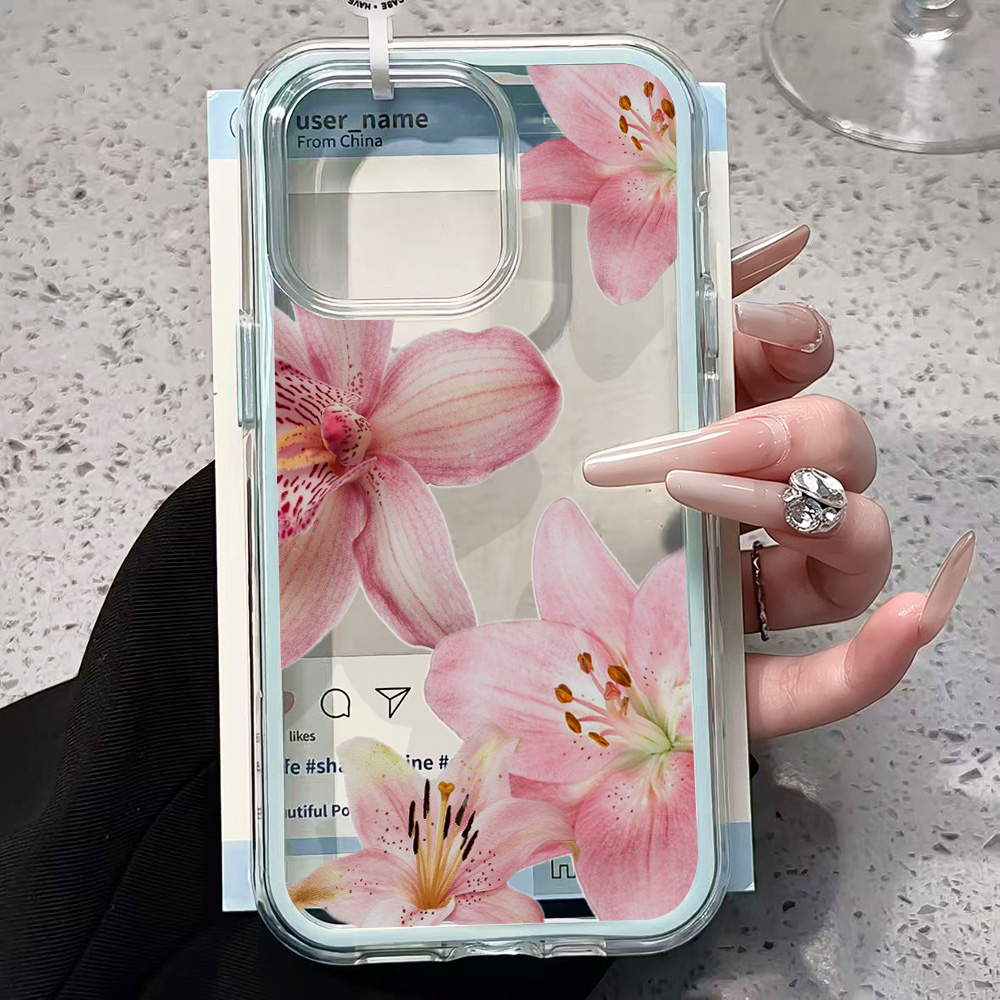 Roze Lelie Bloem Transparante  - Phone Accessories To Sell recensie en prijs
