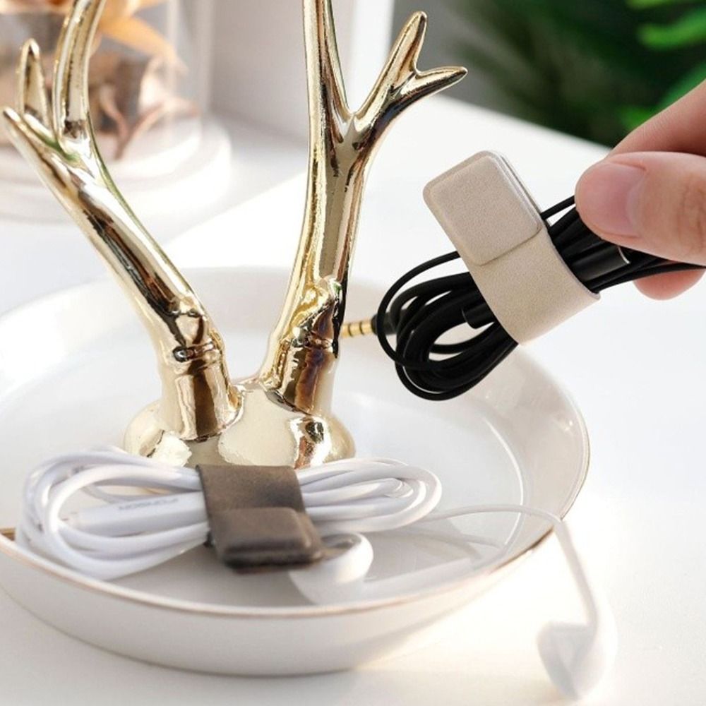 Nieuwe leren oordopjes kabelcl - Cable Organizer Magnetic recensie en prijs