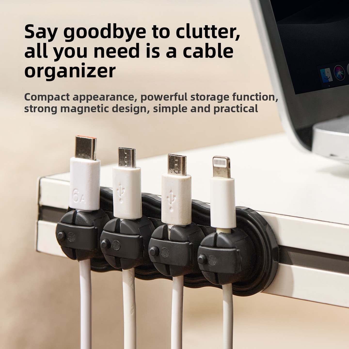 Magnetische zelfklevende kabel - Cable Organizer Magnetic recensie en prijs