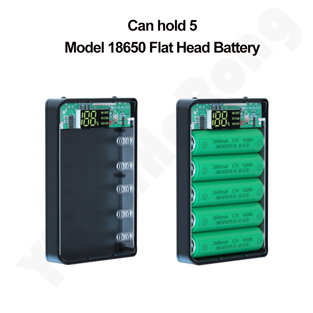 DIY Power Bank Case 5*18650 Ba - Led Flash Case recensie en prijs