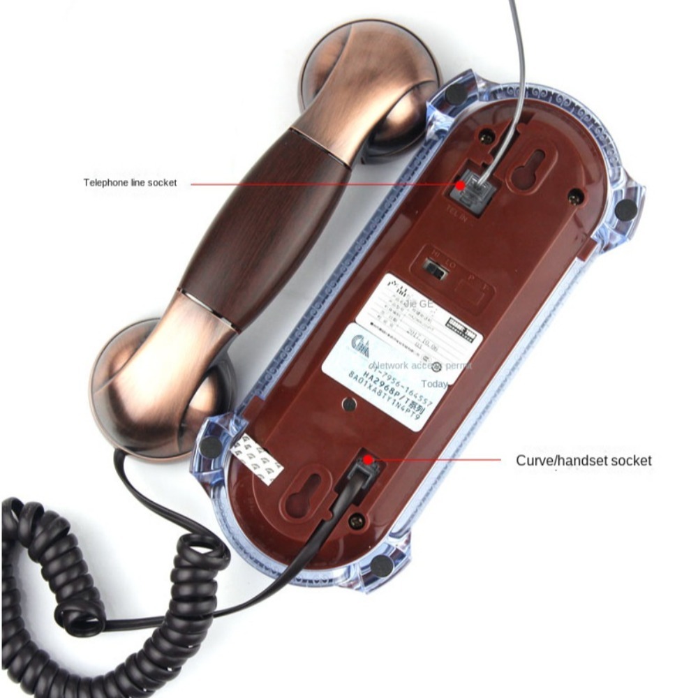 NIEUW Wandgemonteerde bedrade  - Retro Handset Phone recensie en prijs