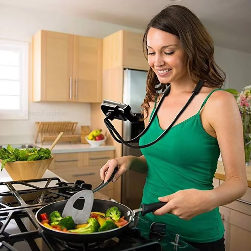 Flexibele mobiele telefoonhoud - Neck Hanging Phone Holder recensie en prijs